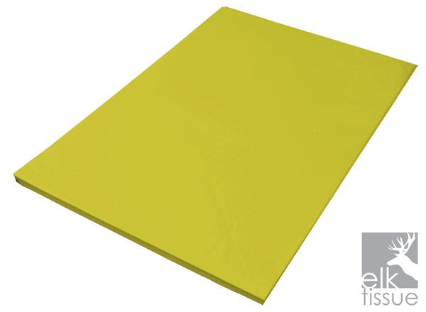Light Yellow Tissue Paper - Acid Free 500 x 750mm (Bulk 480 Sheets) - PackQueen