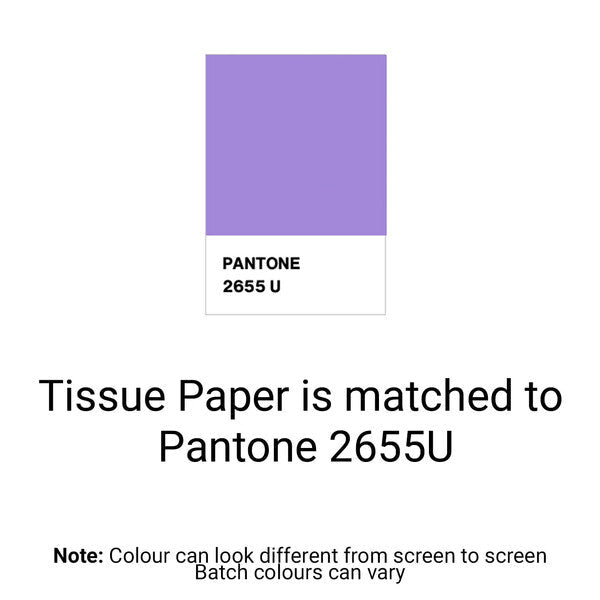 Lilac Tissue Paper - Acid Free 500 x 750mm (Bulk 480 Sheets) - PackQueen