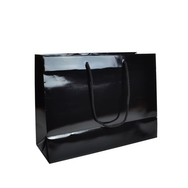 Medium - Gloss White Euro Gift Bag (100 PACK) - PackQueen