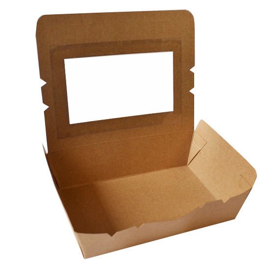 Medium Lunch Boxes with Window - Brown - PackQueen
