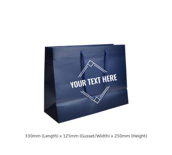 Medium - Matt White Laminated European Gift Bag - 100 PACK - PackQueen
