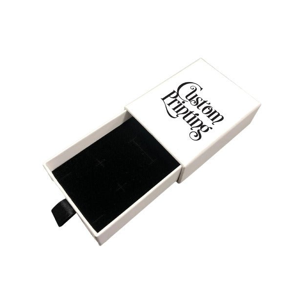 Medium Rectangle 90mm Drawer Rigid Jewellery Box (Sleeve, Base & Removable Insert) - PackQueen