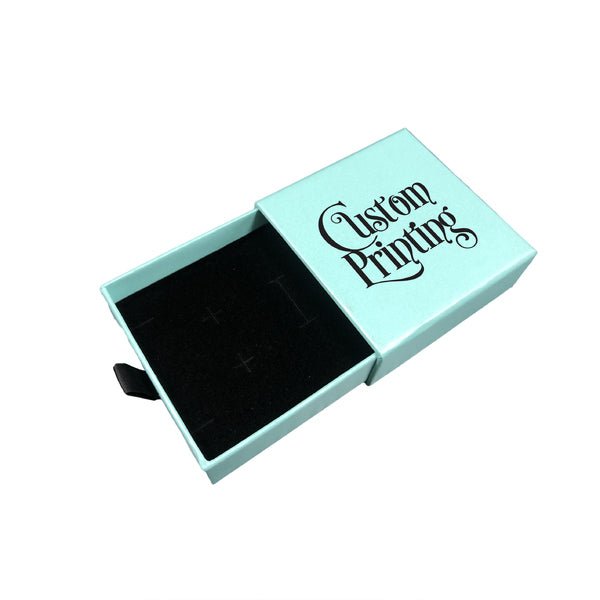 Medium Rectangle 90mm Drawer Rigid Jewellery Box (Sleeve, Base & Removable Insert) - PackQueen