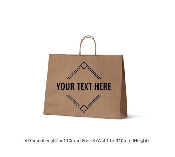 Midi Boutique Brown Kraft Paper Gift Bag - 250 PACK - PackQueen