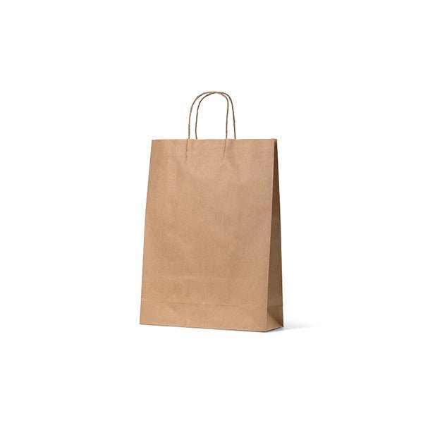 Midi Brown Kraft Paper Gift Bag - 250 PACK - PackQueen