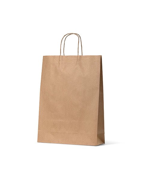 Midi Brown Kraft Paper Gift Bag - 250 PACK - PackQueen