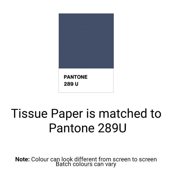 Navy Blue Tissue Paper - Acid Free 500 x 750mm (Bulk 480 Sheets) - PackQueen