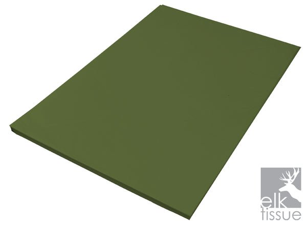 Olive Tissue Paper - Acid Free 500 x 750mm (Bulk 480 Sheets) - PackQueen
