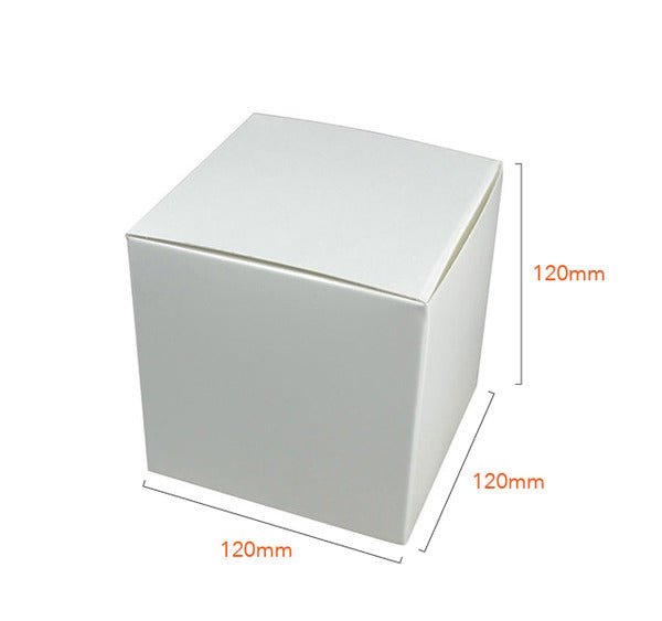 Single Box Cube One Piece Cube Box 120mm Paperboard | Australia | PackQueen