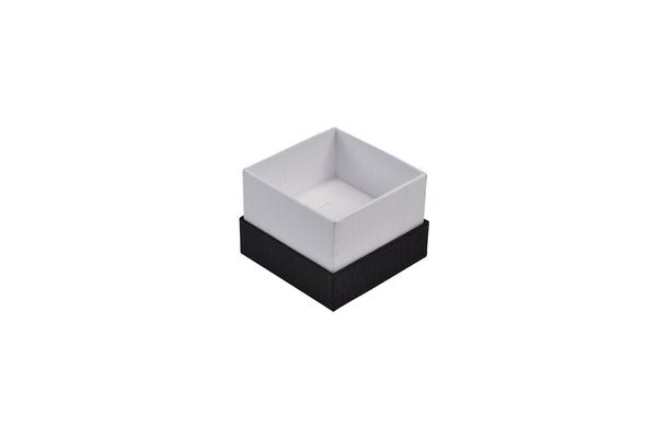 Rigid Cardboard Small Jewellery Box for Rings, Earrings, Pendants or Hoops - Two Tone Texture - PackQueen