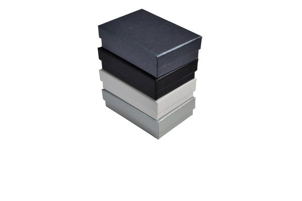 Rigid Cardboard Standard Pendant Jewellery Box - Matt Black - PackQueen