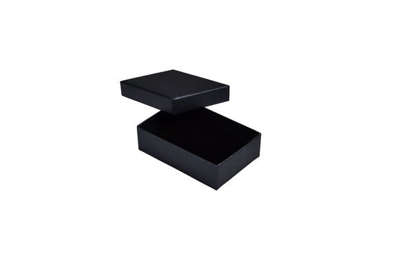 Rigid Cardboard Standard Pendant Jewellery Box - Metallic Charcoal - PackQueen