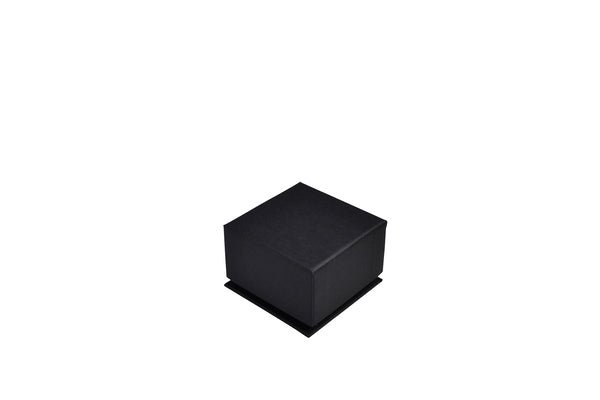 Rigid Linen Huggie Jewellery Box Suitable for Earrings - Charcoal Black - PackQueen