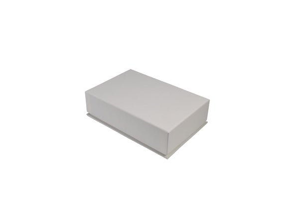 Rigid Linen Pendant Jewellery Box - White - PackQueen