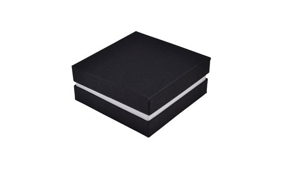 Rigid Square Jewellery Box - Two Tone Texture - PackQueen