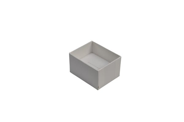 Rigid Standard Small Jewellery Box for Rings Pendants or Hoops - Matt White - PackQueen