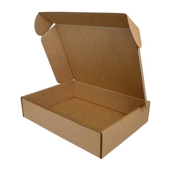 SAMPLE - B flute - One Piece Mailing Gift Box 26303 - Kraft Brown - PackQueen