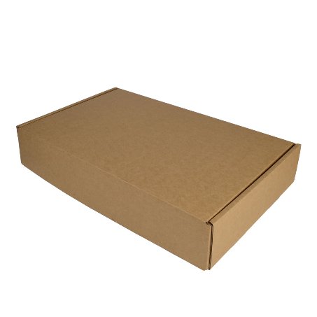 SAMPLE - B Flute - One Piece Postage & Mailing Box 24472 - Kraft Brown - PackQueen