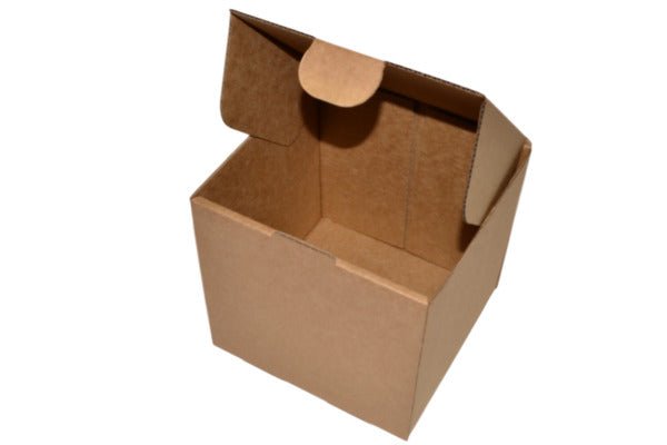 SAMPLE - B Flute - One Piece Postage & Mailing Box 24990 - Kraft Brown - PackQueen