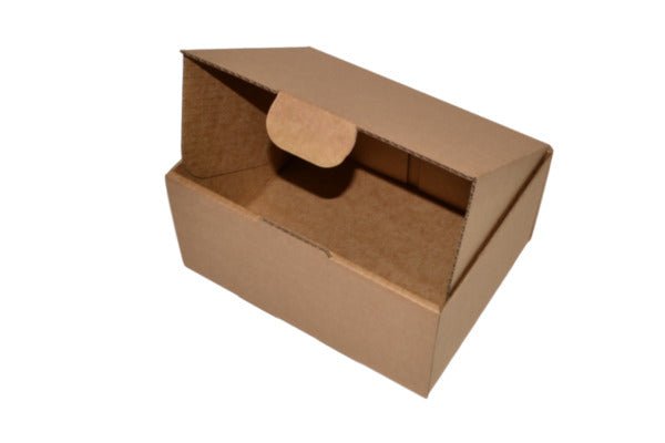 SAMPLE - B Flute - One Piece Postage & Mailing Box 24991 - Kraft Brown - PackQueen
