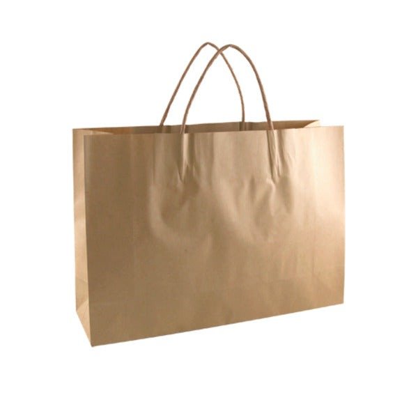 SAMPLE - Brown Kraft Paper Gift Bag Small Boutique - PackQueen