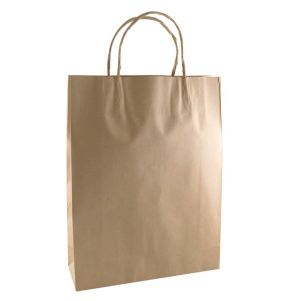 SAMPLE - Brown Kraft Paper Gift Bag Small - PackQueen