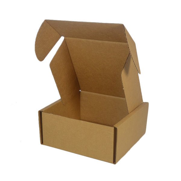 SAMPLE - C Flute - One Piece Postage & Mailing Box 3221 - Kraft Brown - PackQueen