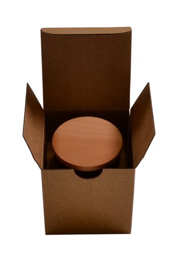 SAMPLE - Candle Small 1 Oxford/Cambridge Jar Pack Upright with Insert - Kraft Brown - PackQueen
