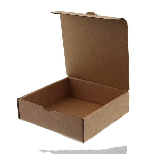 SAMPLE - Cardboard One Cookie Box - Kraft Brown - PackQueen