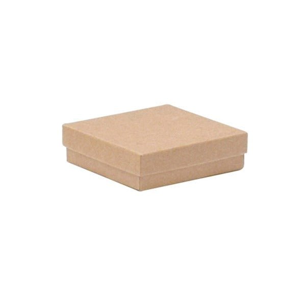 SAMPLE - Cotton Fill Box Medium - Kraft Brown 89 x 89 x 25mm - PackQueen