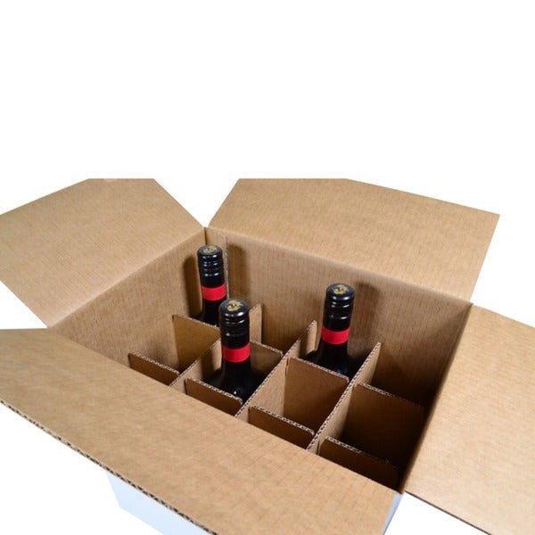 SAMPLE - Divider INSERT for 12 Wine Bottle Shipping Carton (310mm & 330mm High) - BOX SOLD SEPERATELY [700-24734 or 700-24735] - PackQueen