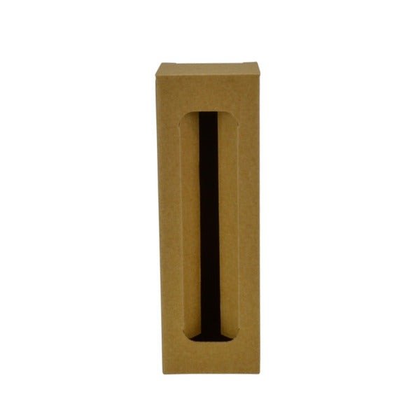 SAMPLE - E Flute - Champagne Flute Gift Box 19288 - Kraft Brown - PackQueen
