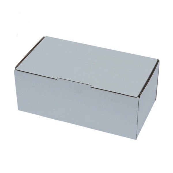 SAMPLE - E Flute - One Piece Cardboard Box 16869 [2 Donut & Cake] - Kraft White - PackQueen