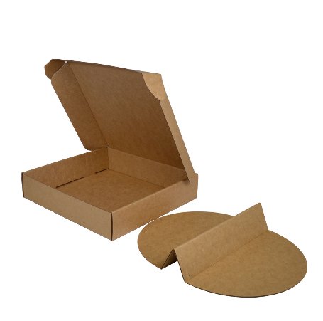SAMPLE - E flute - One Piece Mailing Gift Box 23665 with Removable Centre Divider - Kraft brown - PackQueen