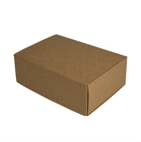 SAMPLE - E Flute - One Piece Mailing Gift Box 25055 - Kraft Brown - PackQueen