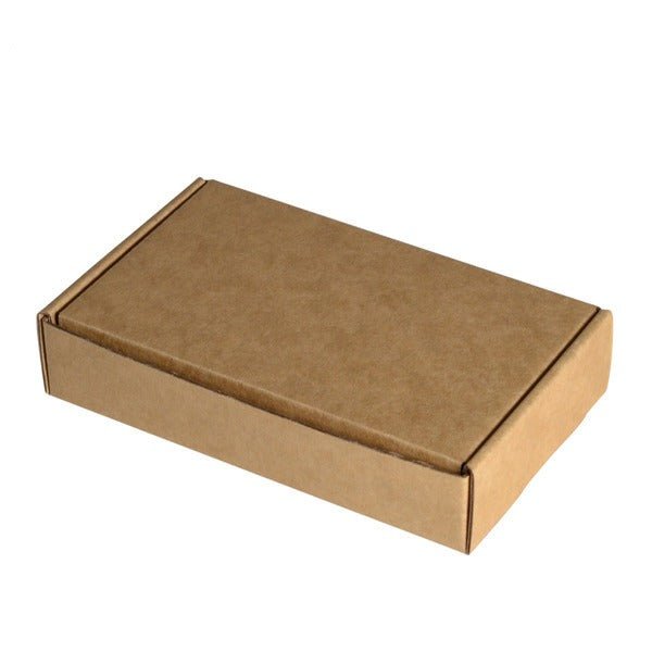 SAMPLE - E Flute - One Piece Mailing Gift Box 25569 - Kraft Brown - PackQueen