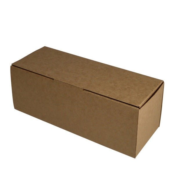 SAMPLE - E Flute - One Piece Mailing Gift Box 26113 - Kraft Brown - PackQueen