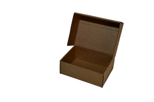 SAMPLE - E Flute - One Piece Mailing Gift Box 28663 - Kraft Brown - PackQueen