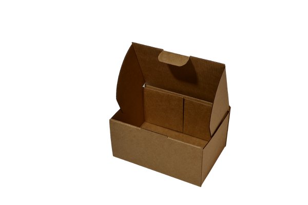 SAMPLE - E Flute - One Piece Mailing Gift Box 28736 - Kraft Brown - PackQueen