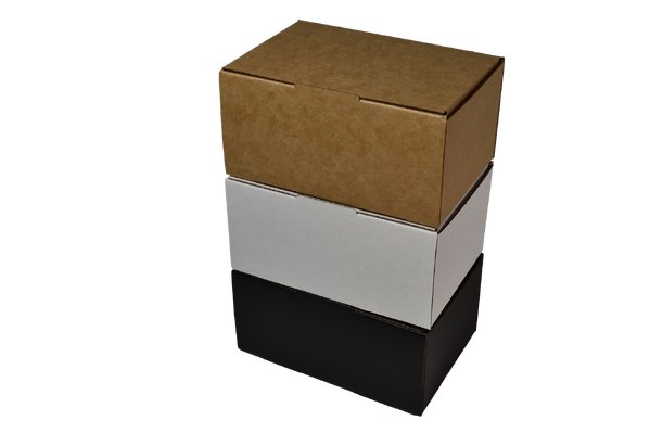 SAMPLE - E Flute - One Piece Mailing Gift Box 28736 - Kraft Brown - PackQueen