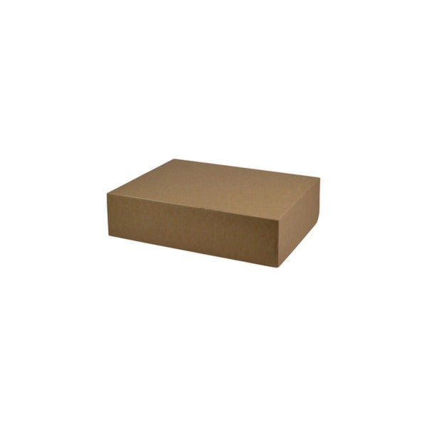 SAMPLE - E Flute - One Piece Medium Gift Box 23401 - Kraft Brown - PackQueen