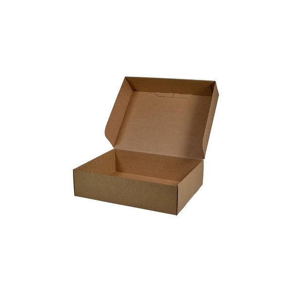 SAMPLE - E Flute - One Piece Medium Gift Box 23401 - Kraft Brown - PackQueen