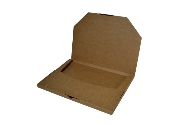SAMPLE - E Flute - One Piece Slim Line Postage & Mailing Box 28784 - Kraft Brown - PackQueen