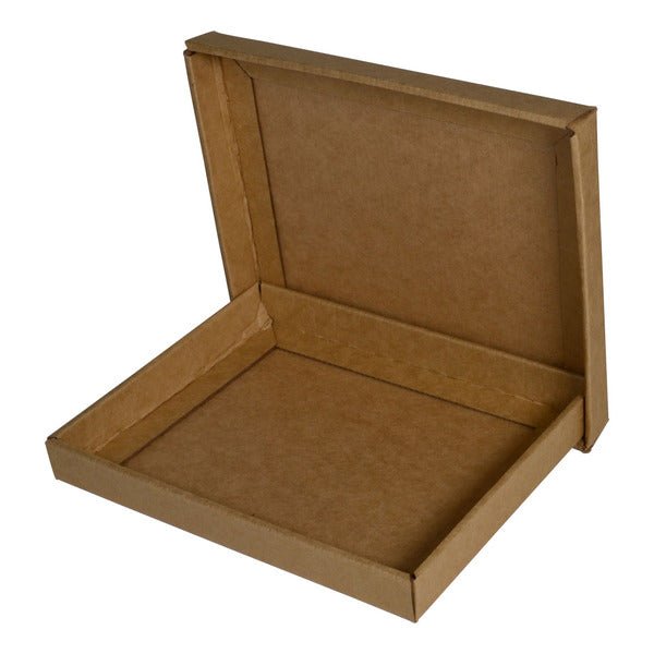SAMPLE - E Flute - Two Piece Postage & Gift Box 24958 (Base & Lid) - Kraft Brown - PackQueen