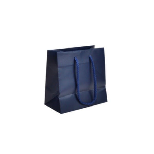 SAMPLE - Extra Small - Matt Navy Laminated European Gift Bag - PackQueen
