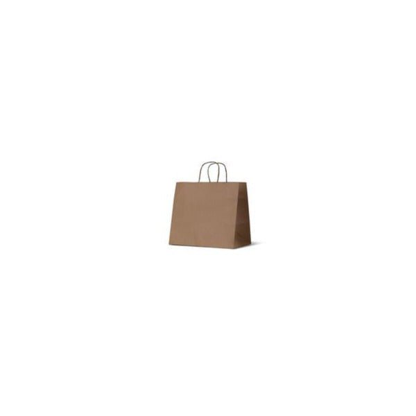 SAMPLE - Large Takeaway Kraft Brown Paper Gift Bag - PackQueen