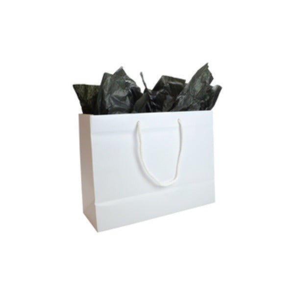 SAMPLE - Medium - Matt White Laminated European Gift Bag - PackQueen