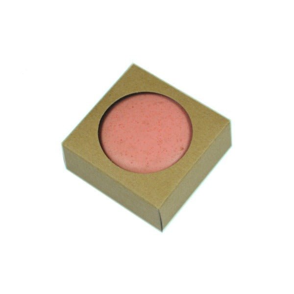 SAMPLE - One Macaron Box with Clear round Window - Kraft Brown Paperboard (285gsm) - PackQueen