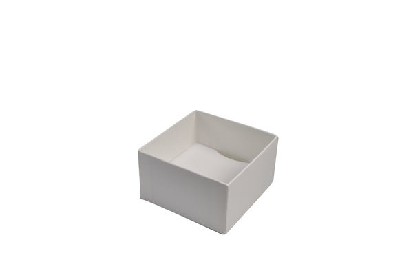 SAMPLE - Rigid Cardboard Standard Deep Jewellery Box suitable for watches/cuff bracelet - Matt White (non reversible white suede foam insert) - PackQueen