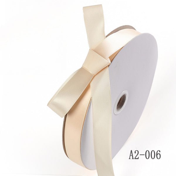 Satin Ribbon (26mm x 90metres) - Ivory - PackQueen